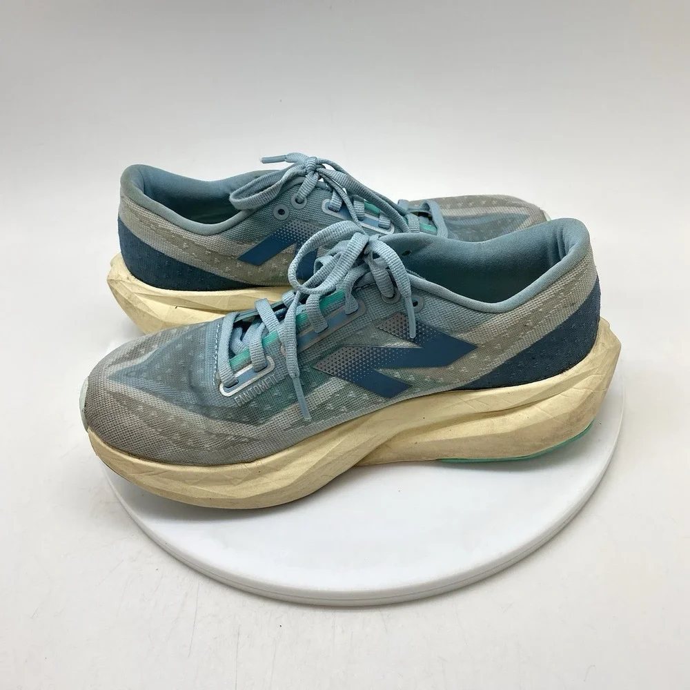 New Balance Sneakers Womens 7 B FuelCell Rebel V4 WFCXCH4 Blue Running Shoes